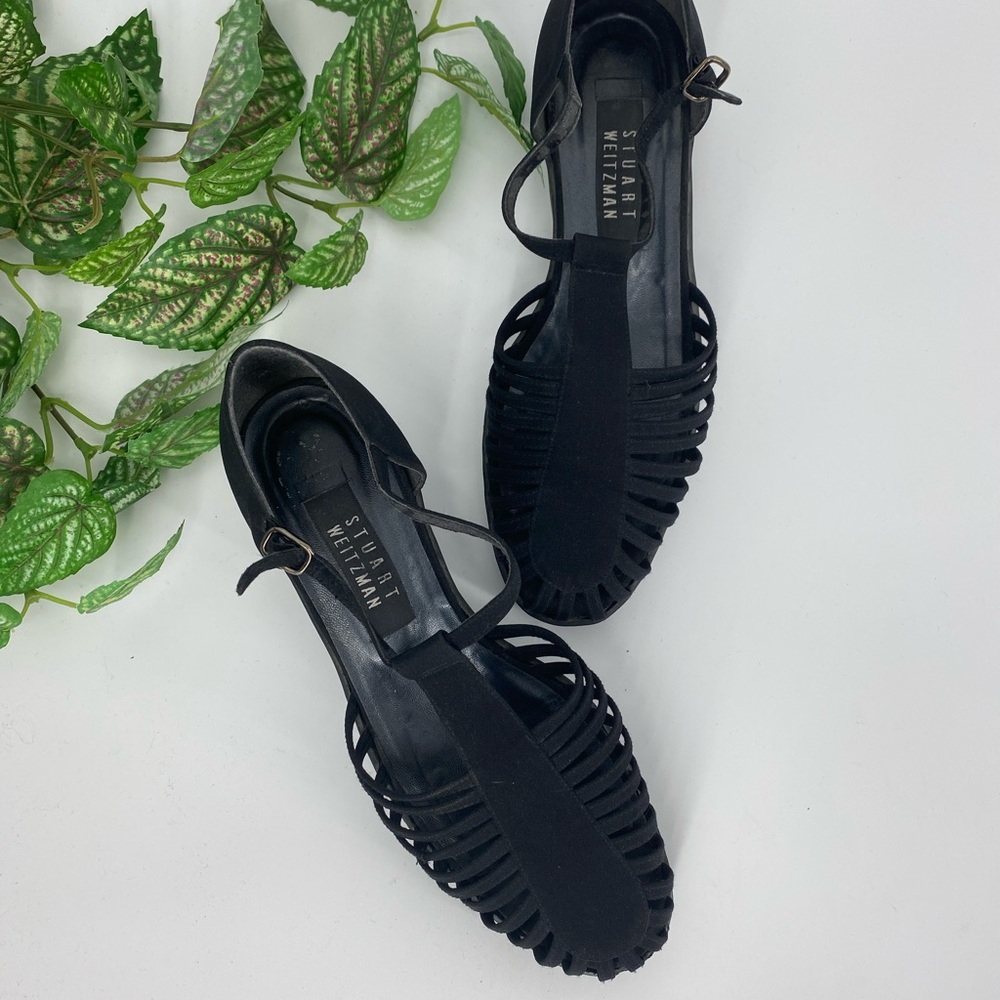 Stuart Weitzman Black Summer Sandal Size 9.5